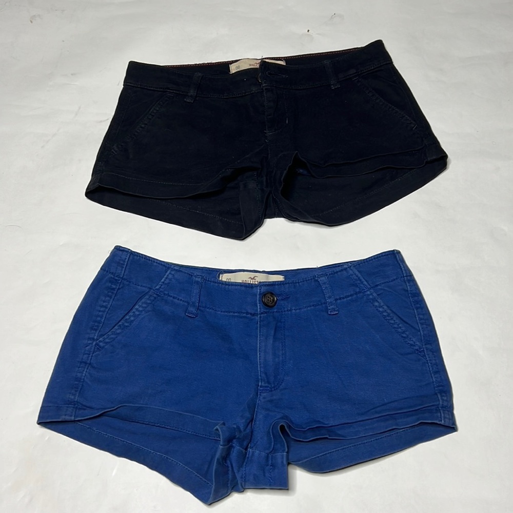 Hollister Shorts Black and blue bundle size 00 (23 Waistband)